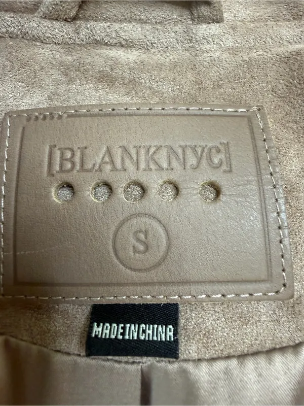 Blank NYC Taupe Suede Moto Jacket size Small $198 - Image 11