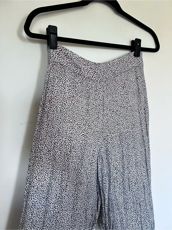 AFRM Lightweight Animal Leopard Print High Rise Pants Size Small - Image 3
