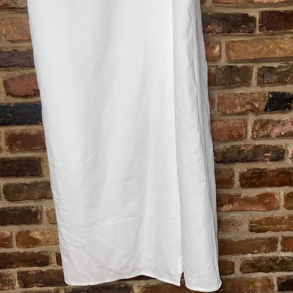 NWT Lulus Your Sweetie White Tie-Strap Column Maxi Dress Women's Size Large - Image 5