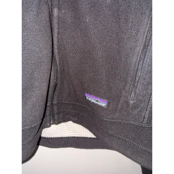 Patagonia R2 Regulator Fleece Jacket Womens L Black Full Zip Waffle Grid Jacket - Image 2