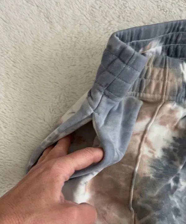 Nike Loose Fit Tie Dye Cuffed Sweatpants in Slate Blue, Medium - Image 11