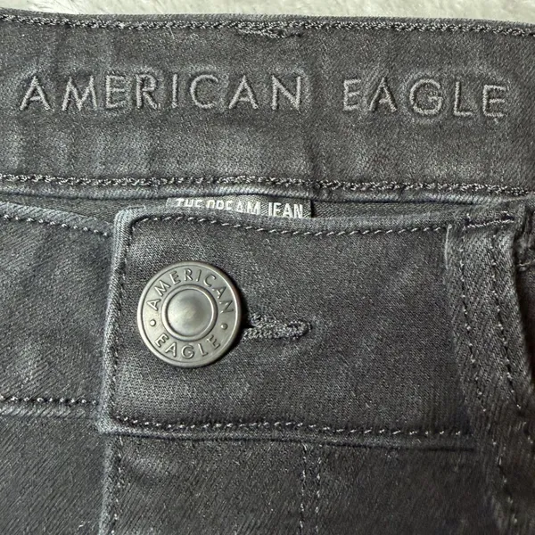 American Eagle Womens Size 12 Long The Dream Jean Black High Rise Jegging Skinny - Image 4
