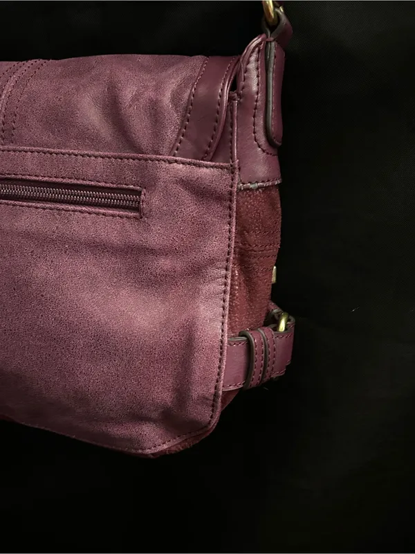 Tignanello Women's Plum Multi-Pocket Crossbody Shoulder Bag - Image 11