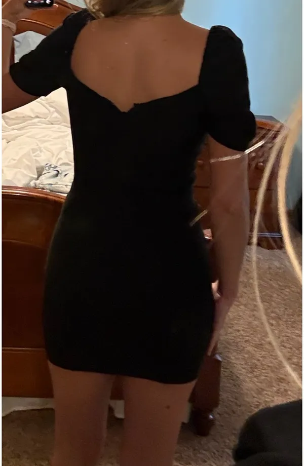 Black Mini Dress - Image 2