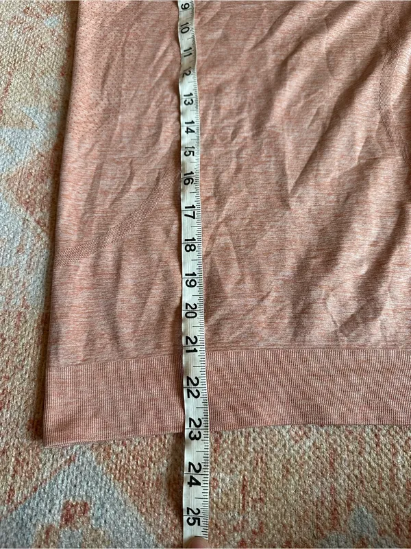 Lululemon Swiftly Relaxed Long Sleeve Shirt Pink Savannah White W3FUQS size 4 - Image 4