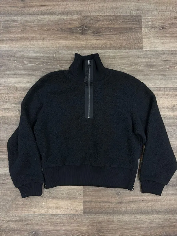 Varley Roselle Half Zip Fleece Sherpa Black Women’s Small - Image 3