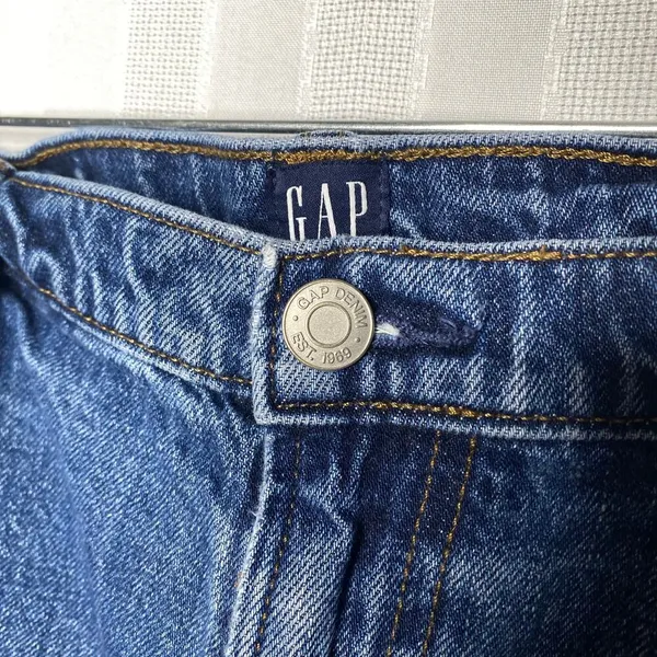 GAP Destroyed Distressed 3 Inch Cutoff Denim Jean Shorts Size 27T Indigo Blue - Image 3