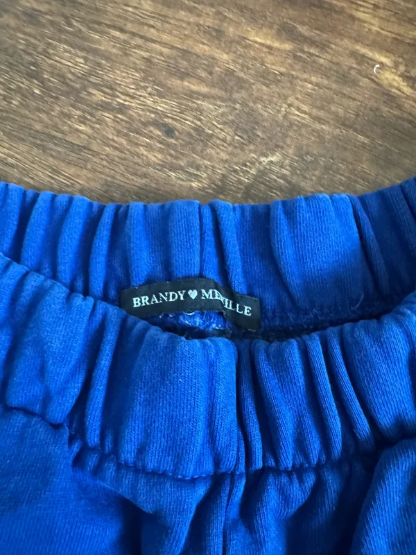 Brandy Melville Rosa Sweatpants Blue - Image 4