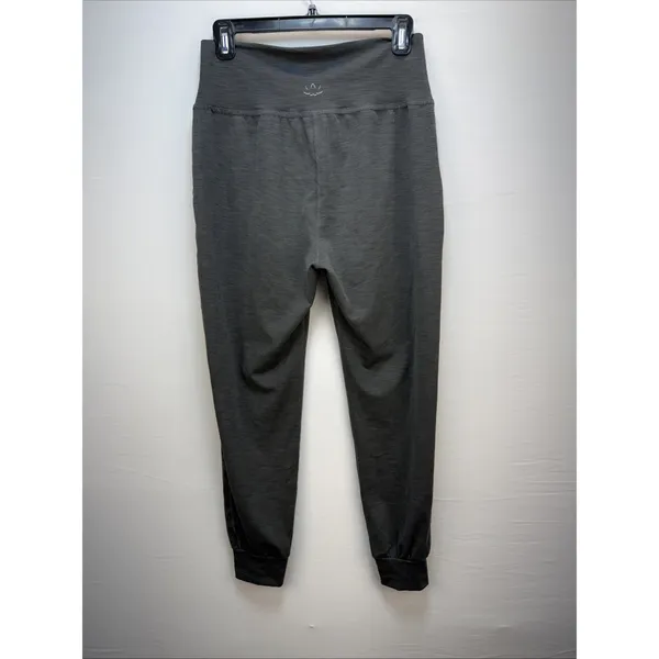 Beyond‎ Yoga Heather Rib Midi Joggers Size M Smoke Gray Pockets Lounge - Image 5