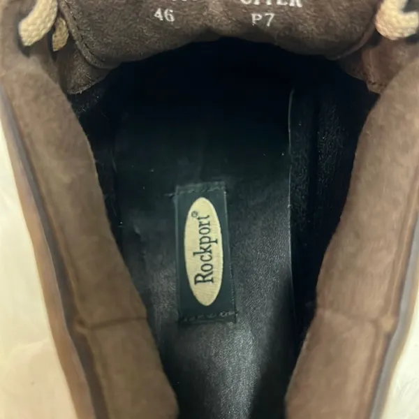 Rockport brown suede ankle Hiking Boots Sz 7.5 Fisherman Core D20‎ - Image 11