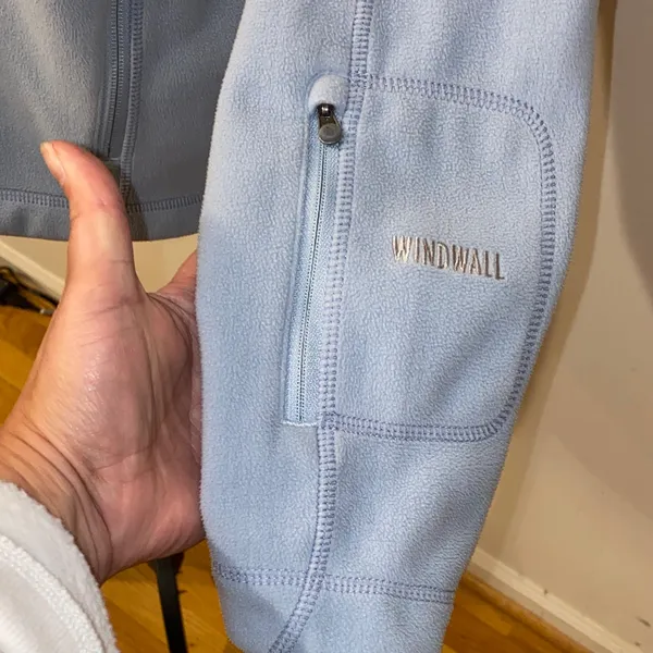 Vintage The North Face Women's Powder Blue Windwall Ski Jacket Size Medium - Image 8