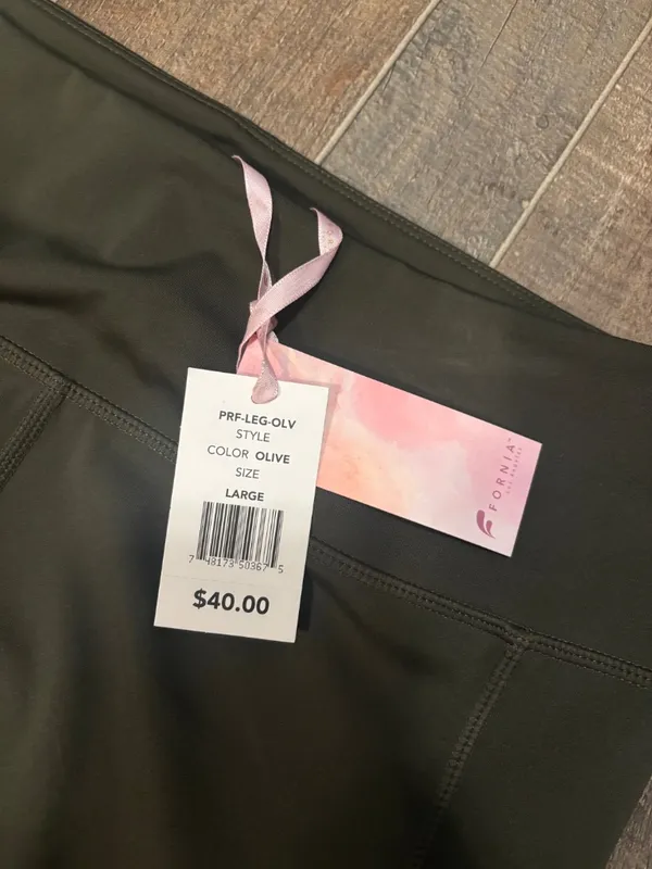 NWT Olive Green Fornia Leggings - Image 3