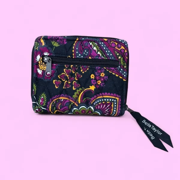 Bella Taylor Colorful Quilted Floral Bohemian Small Wallet - Image 4