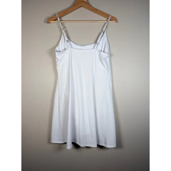 Abercrombie Fitch White Slip Dress Spaghetti Strap‎ Mini Dress Womens - Image 6