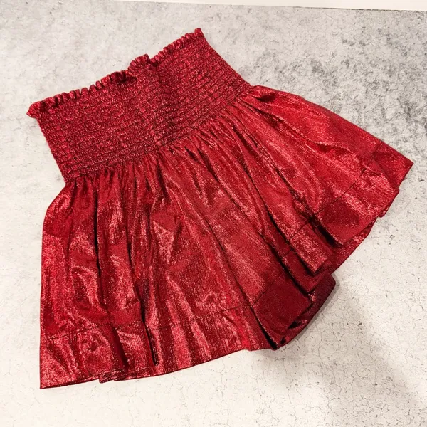 Queen of Sparkles Shiny SWINGSHORTS Red Size Medium M * - Image 5