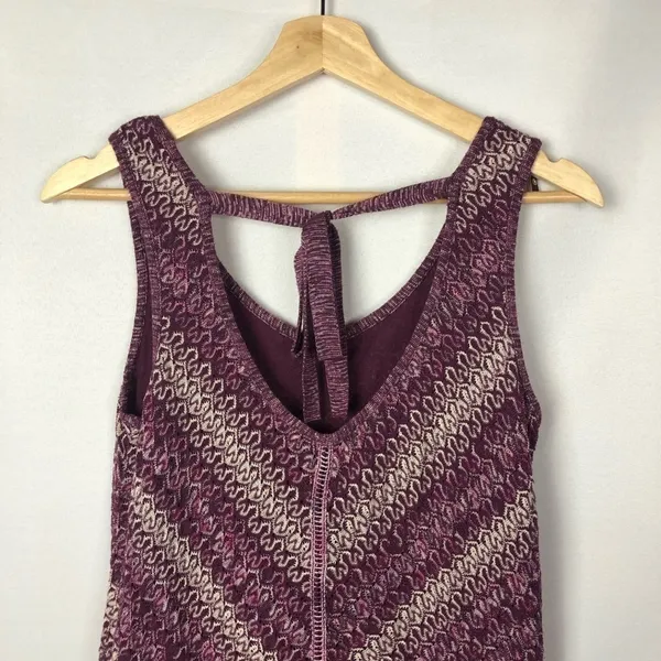 White House Black Market WHBM‎ Tie Back Purple Knit Sleeveless Sweater S - Image 8