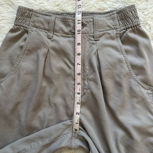 Madewell Pants Lanie Pleat Front Straight Leg High Waist Pumice Sz 0 - Image 11