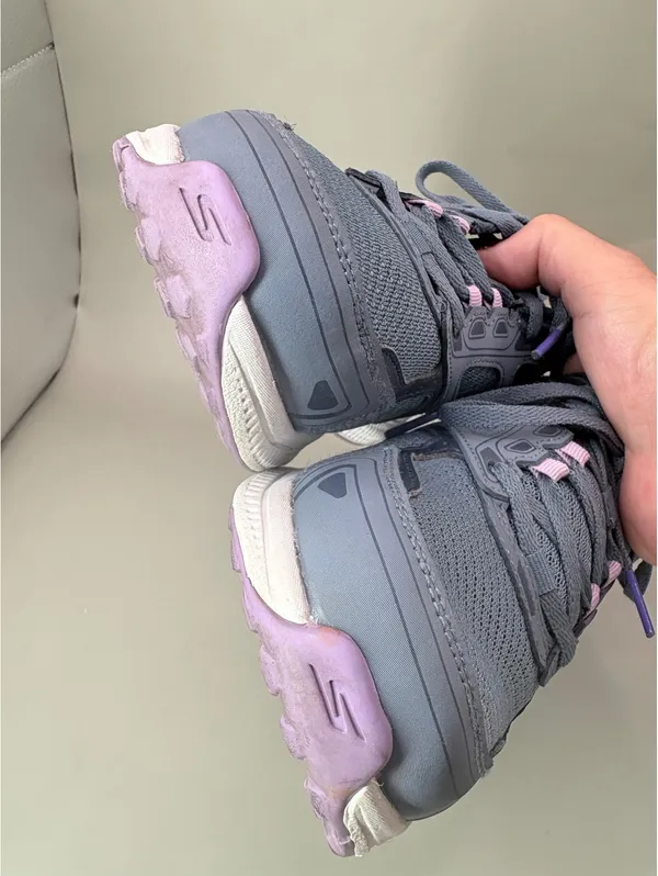 Athletic Shoes Women’s 7.5 Gray Purple Skechers Go Run Consistent Mesh - Image 4