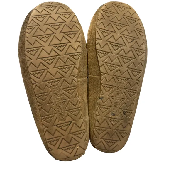 Minnetonka Shearling‎ Moccasins Size 6 Leather Lined Slippers - Image 5