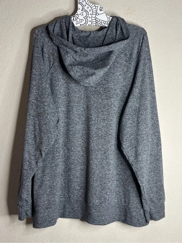 Vuori Halo Oversized Hoodie in Heather Grey VW279 size medium - Image 2