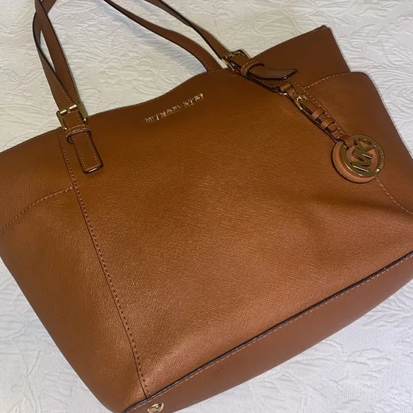 Michael Kors tan large leather tote bag - Image 4