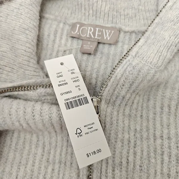 J Crew Sweater (bm299) SizeS. NWT.‎ - Image 3