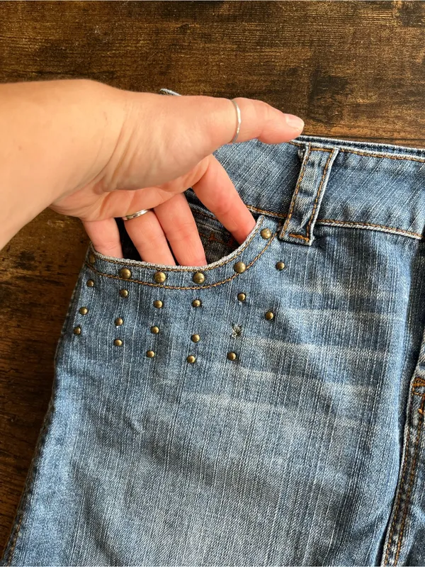 •Cache denim studded mini skirt• Size 4 - Image 7