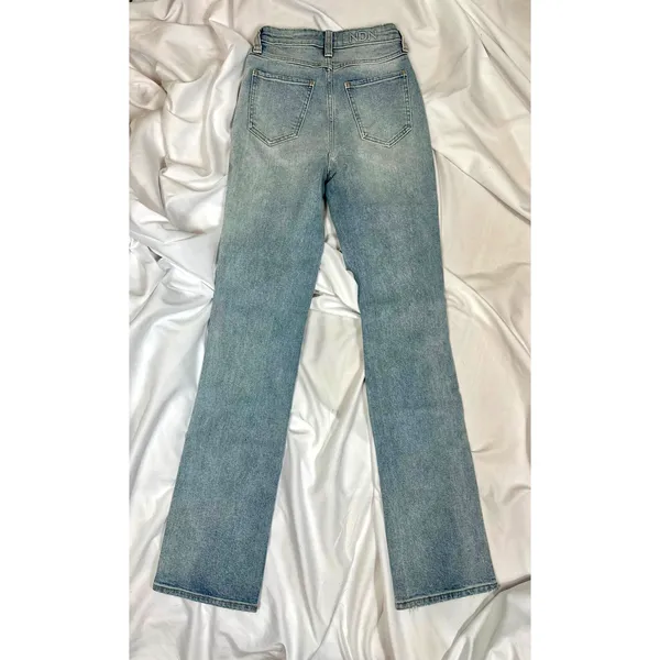 LNDN Landon Denim High Rise Straight Leg Distressed Jeans 36" Waist - Image 16