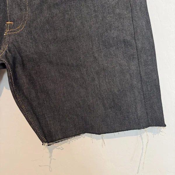 Levis 501 Cutoff Bermuda Shorts 31 Tom Boy 100% Cotton DIY Boho Casual Jorts Raw - Image 2