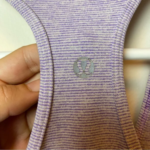 LULULEMON Cool Racerback Long Tank Top in Heathered Persian Purple Sz Small - Image 10
