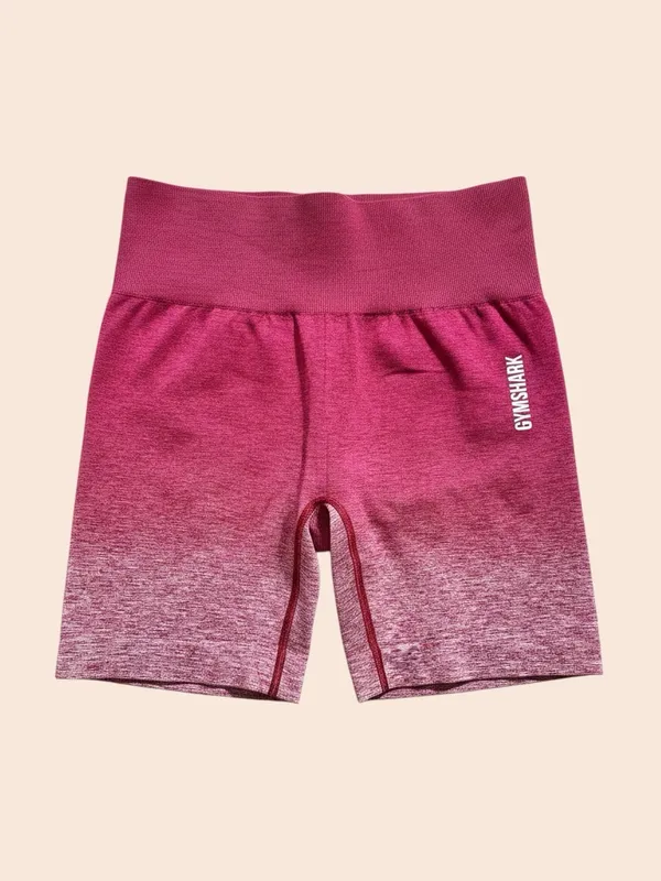 GYMSHARK ADAPT OMBRE SEAMLESS SHORTS Red - Image 2