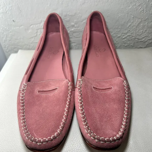 Cole‎ Haan Pink Suede Leather Driving Moccasins Loafers Women's Size 8 AA - Image 2