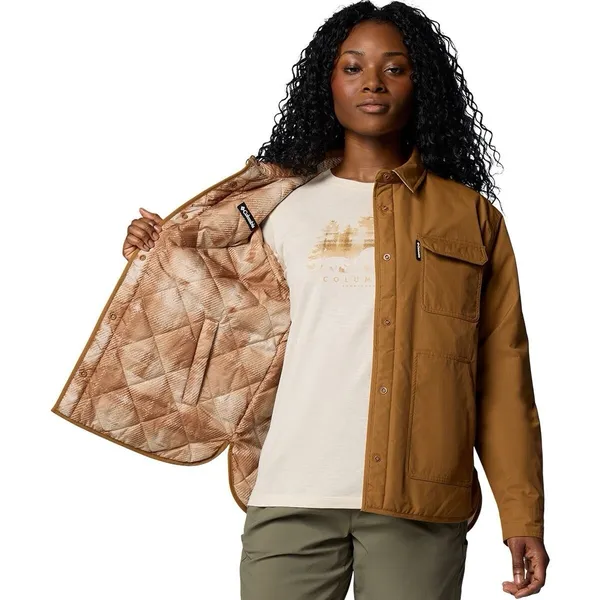 Columbia Womens Longhorn Ridge Reversible Shirt Jacket Brown XXL NWT $130 *read - Image 3