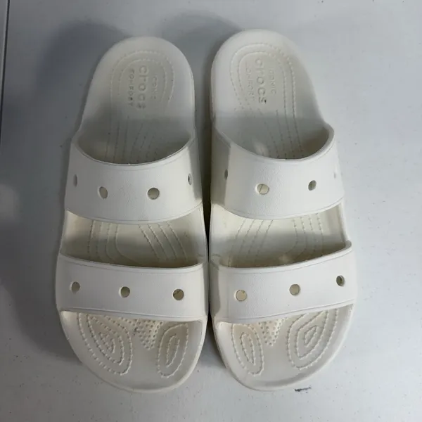Crocs Mens 8 Womens‎ 10 Classic Sandal Two Strap Slide Unisex Comfort Sandal - Image 6