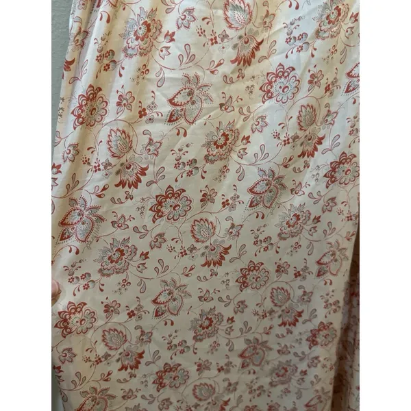 Aritzia Wilfred Toccata Satin Pant Floral Size‎ Medium Drawstring Pull On - Image 8