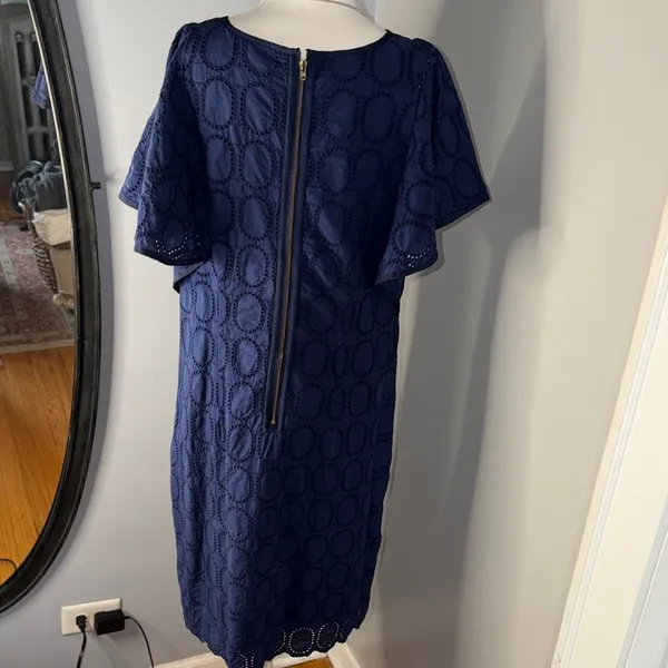 J. Crew 100% Cotton Navy Mini Dress - Image 10