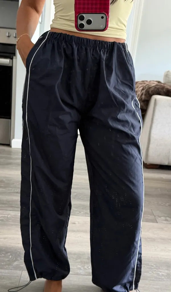 Navy Blue Track Pants - Image 2