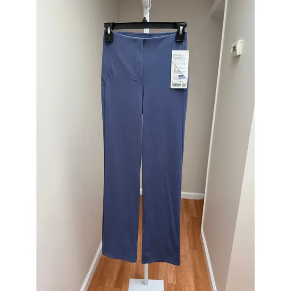 NEW Lululemon Smooth Fit Pull-On High Rise Athleisure Workwear Trouser Blue Sz 4 - Image 4
