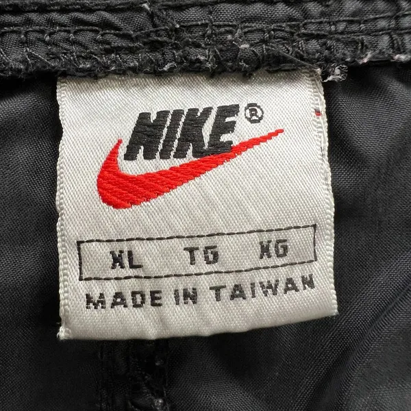 Vtg. 90s Nike White Tag Track‎ Pants Mens XL Charcoal Nylon Windbreaker Running - Image 3