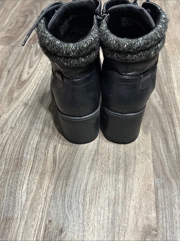 torrid Black Lace-Up Heeled Combat Boots - Image 6