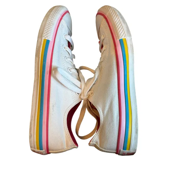 Converse Chuck Taylor All Star Ox Rainbow Stripe Canvas Sneakers - Image 6