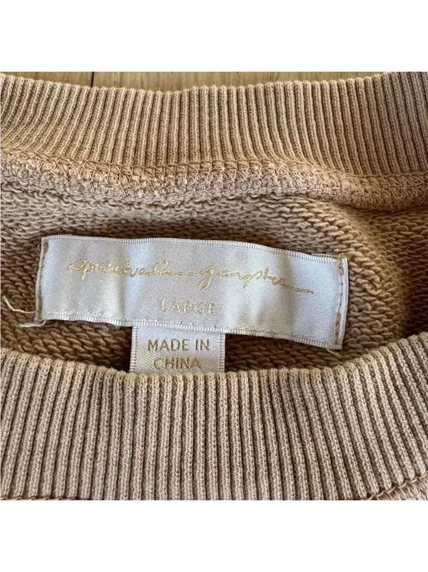Spiritual Gangster Beige Sweatshirt Size Large - Image 3