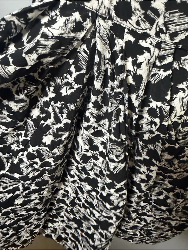 Madewell Black and White Floral Mini Dress - Image 2