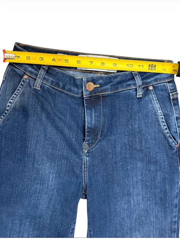 Women's Straight Leg Jeans in Dark Blue - Image 14