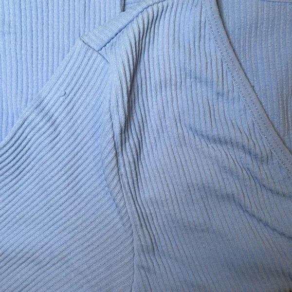 Garage Light Blue Long Sleeve Crop Top - Image 6