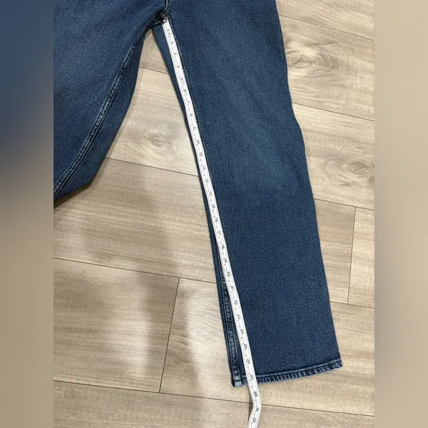 Hollister Dark Blue Ultra High-Rise Dad Jeans Size 00 Short - Image 7
