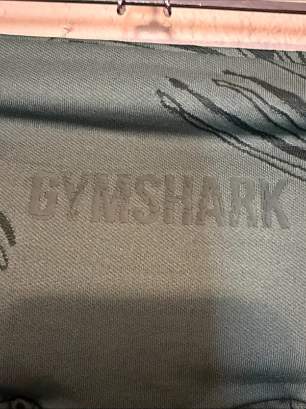 GYMSHARK‎ Power Leggings In Green Swirl Print Size Small - Image 7