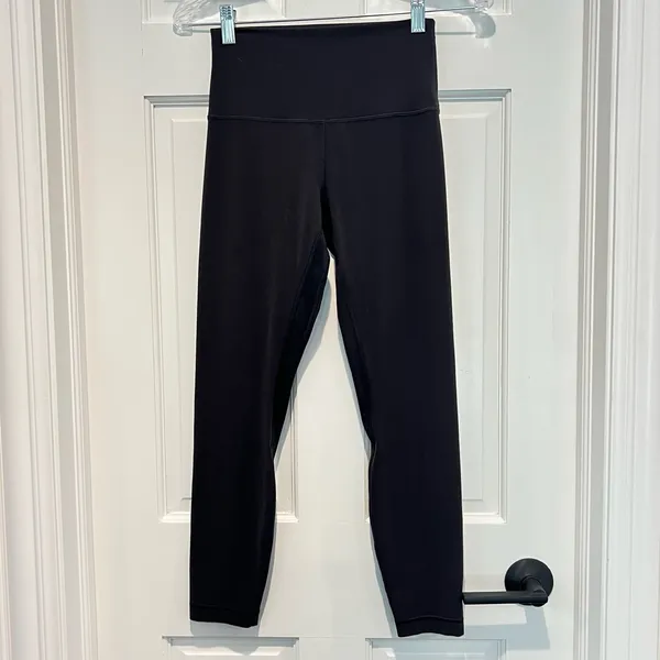 Lululemon Align High-Rise Pant 25" Black Leggings Size 6 W5CTAS - Image 3