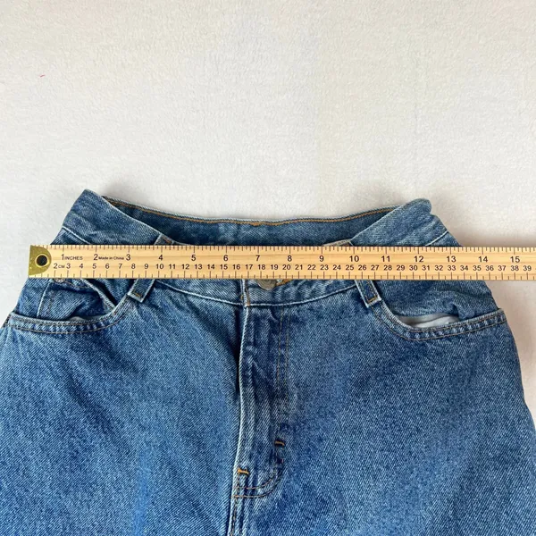 Gitano High Waisted Mom‎ Jeans Womens 10 Petite Blue Excellent Vintage 90s Taper - Image 7