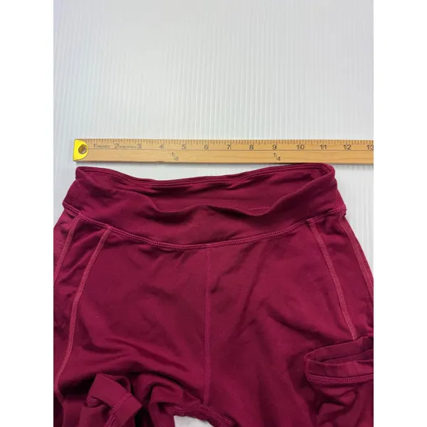 Gymshark Training‎ Leggings High Waisted Workout Gym Activewear Burgundy S - Image 3